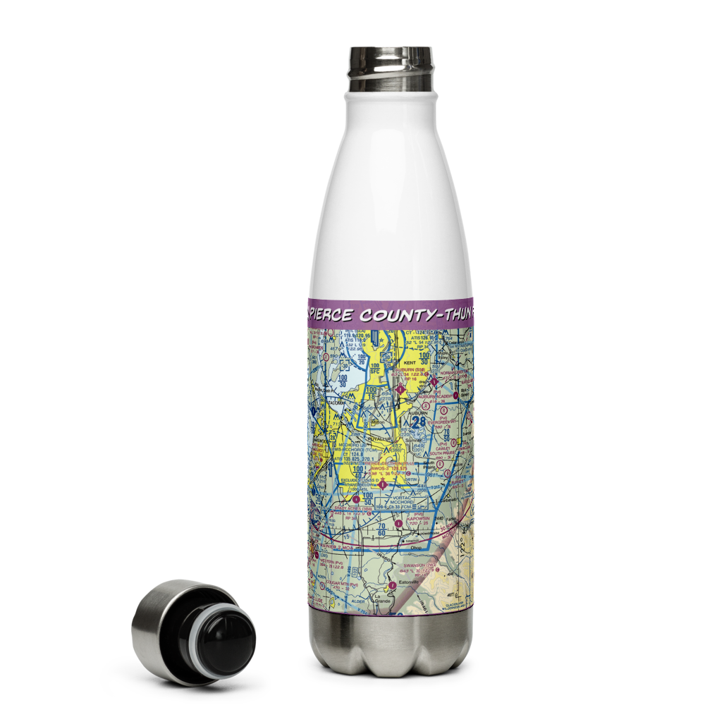 Pierce County-Thun Field (PLU) VFR Sectional Water Bottle 