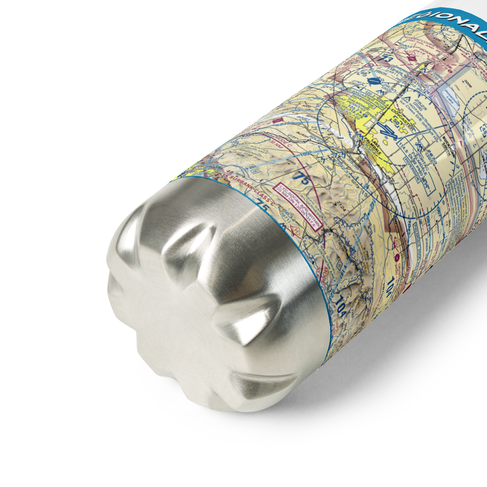 Palmdale Regional/USAF Plant 42 Airport (PMD) VFR Sectional Water Bottle 