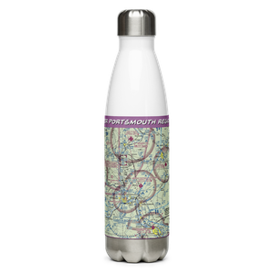Greater Portsmouth Regional Airport (PMH) VFR Sectional Water Bottle