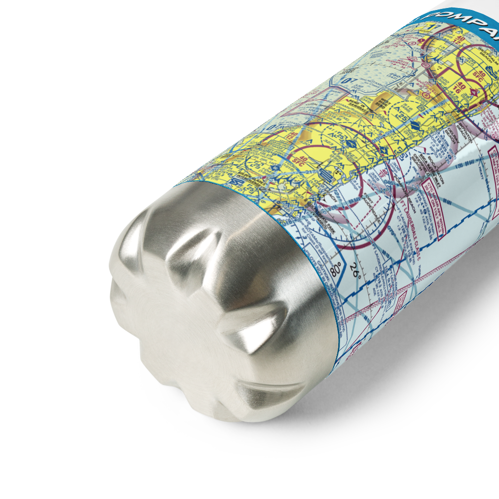 Pompano Beach Airpark (PMP) VFR Sectional Water Bottle 