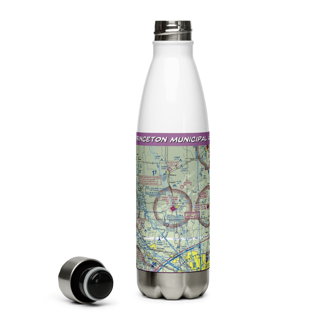 Princeton Municipal Airport (PNM) VFR Sectional Water Bottle 