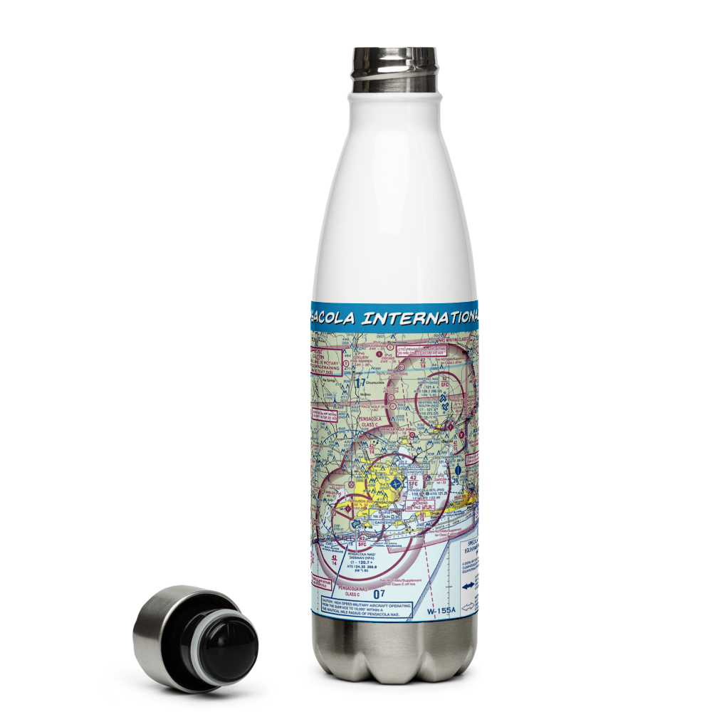 Pensacola International Airport (PNS) VFR Sectional Water Bottle 