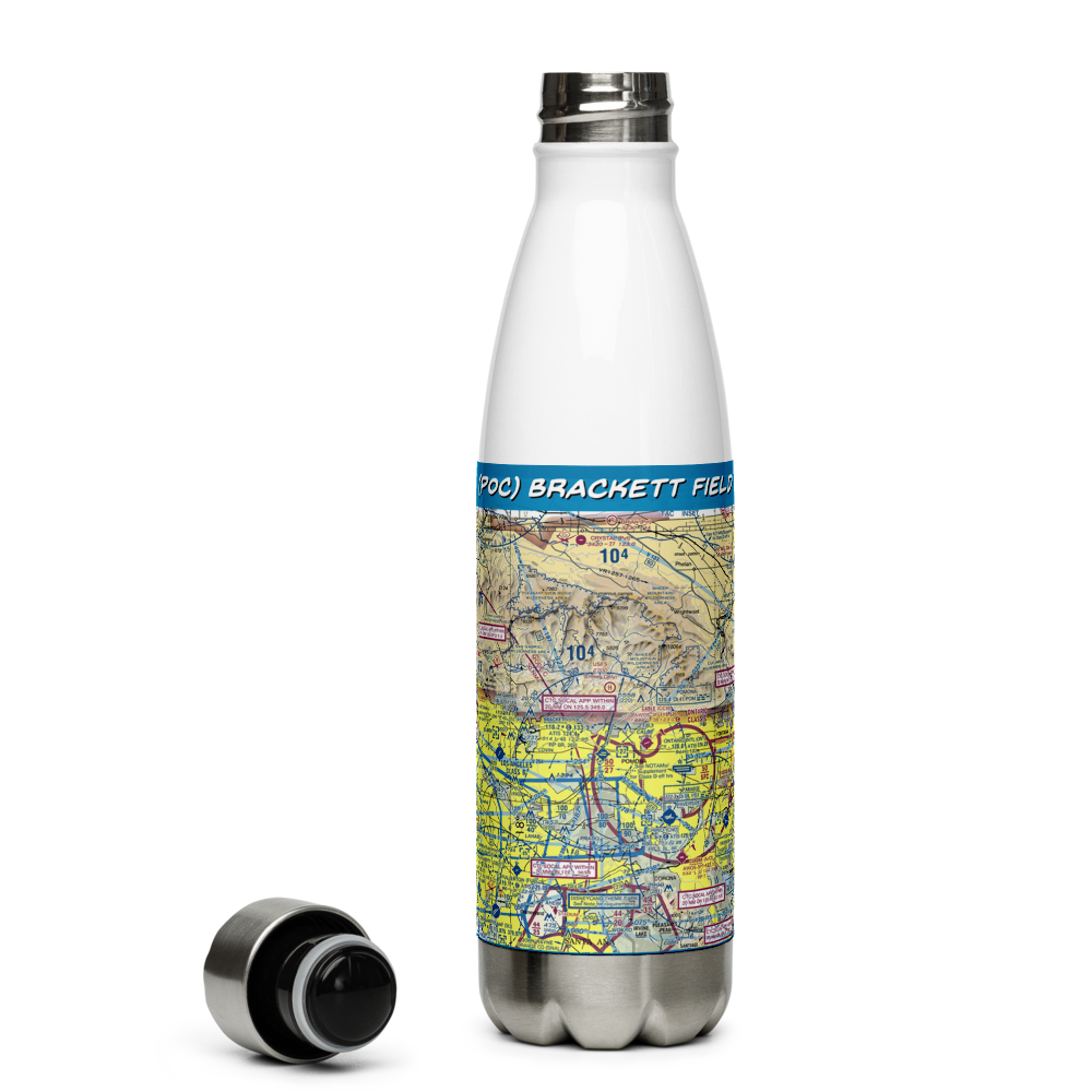 Brackett Field (POC) VFR Sectional Water Bottle 