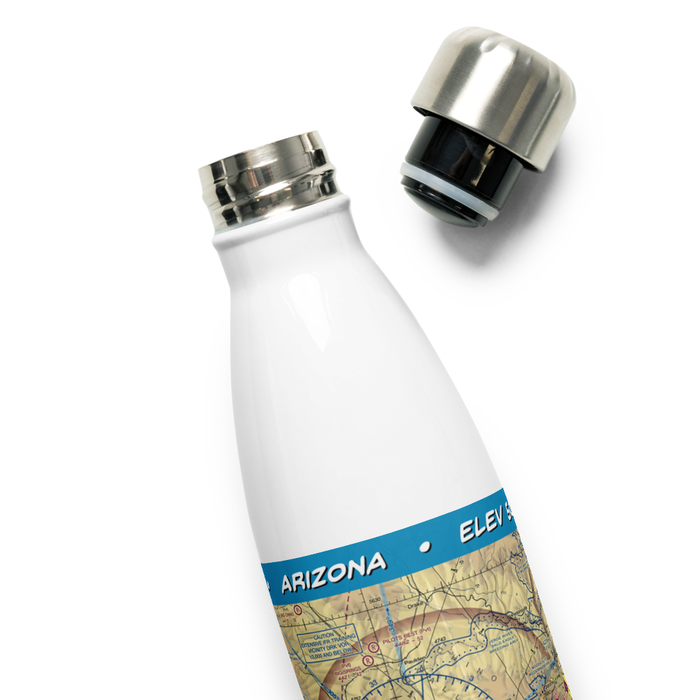 Prescott Regional Airport - Ernest A. Love Field (PRC) VFR Sectional Water Bottle 