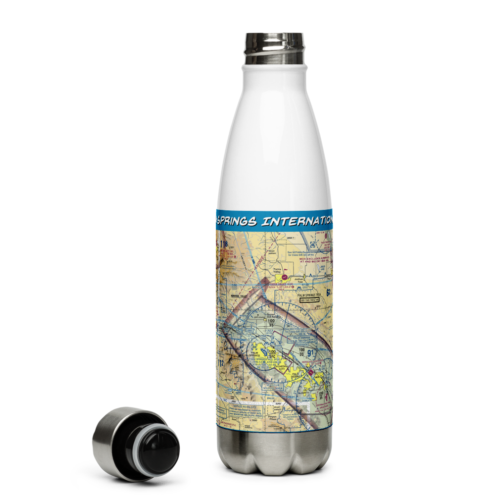 Palm Springs International Airport (PSP) VFR Sectional Water Bottle 