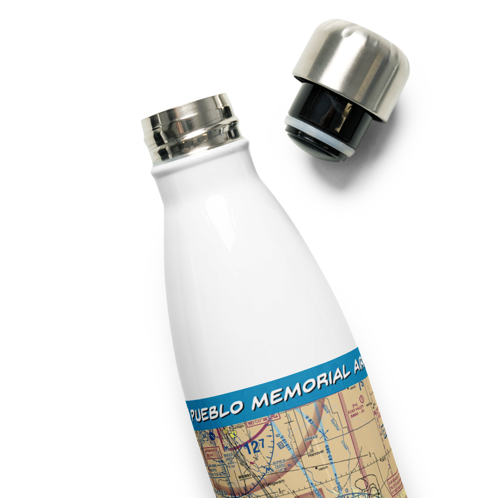 Pueblo Memorial Airport (PUB) VFR Sectional Water Bottle 