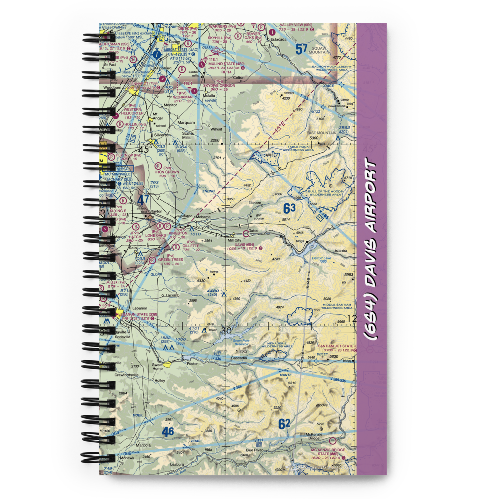 Davis Airport (6S4) VFR Sectional Notebook 