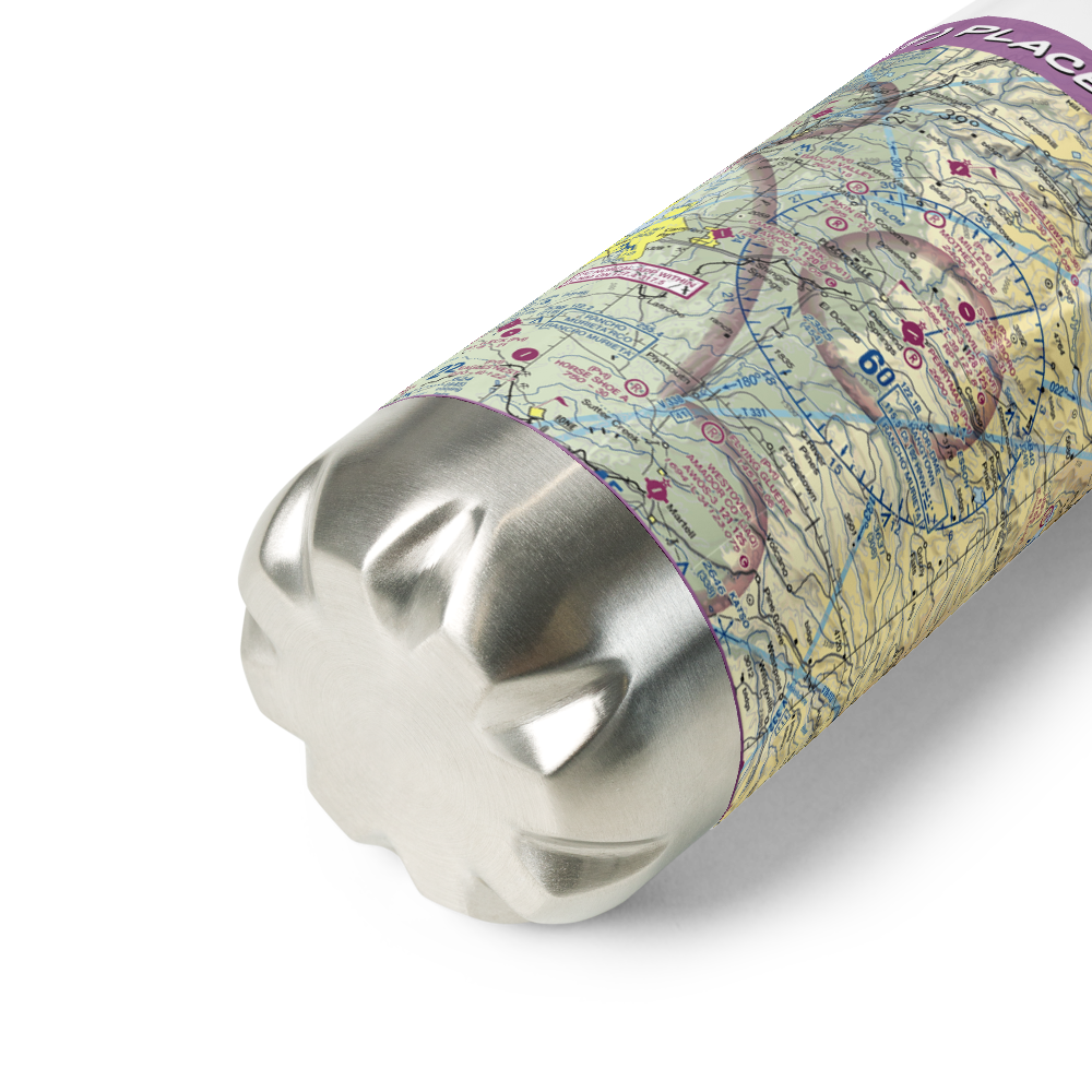 Placerville Airport (PVF) VFR Sectional Water Bottle 