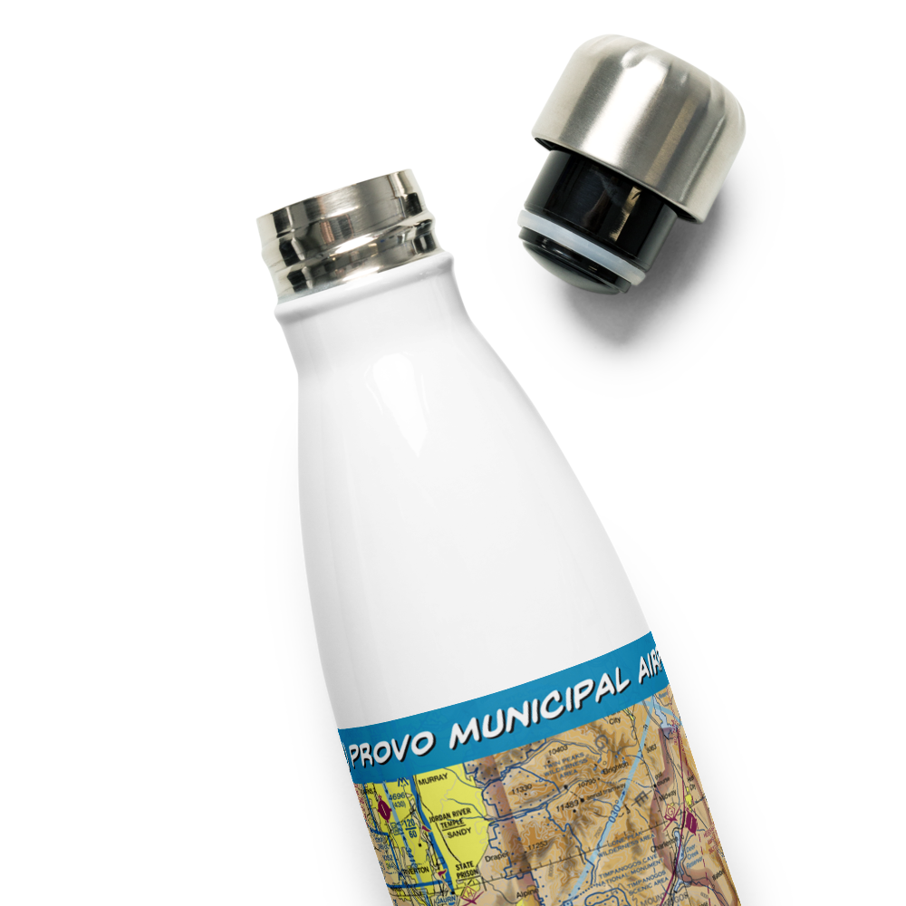 Provo Municipal Airport (PVU) VFR Sectional Water Bottle 