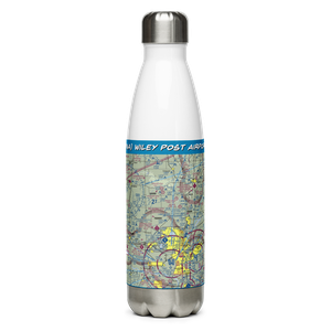 Wiley Post Airport (PWA) VFR Sectional Water Bottle
