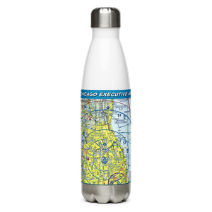 Chicago Executive Airport (PWK) VFR Sectional Water Bottle