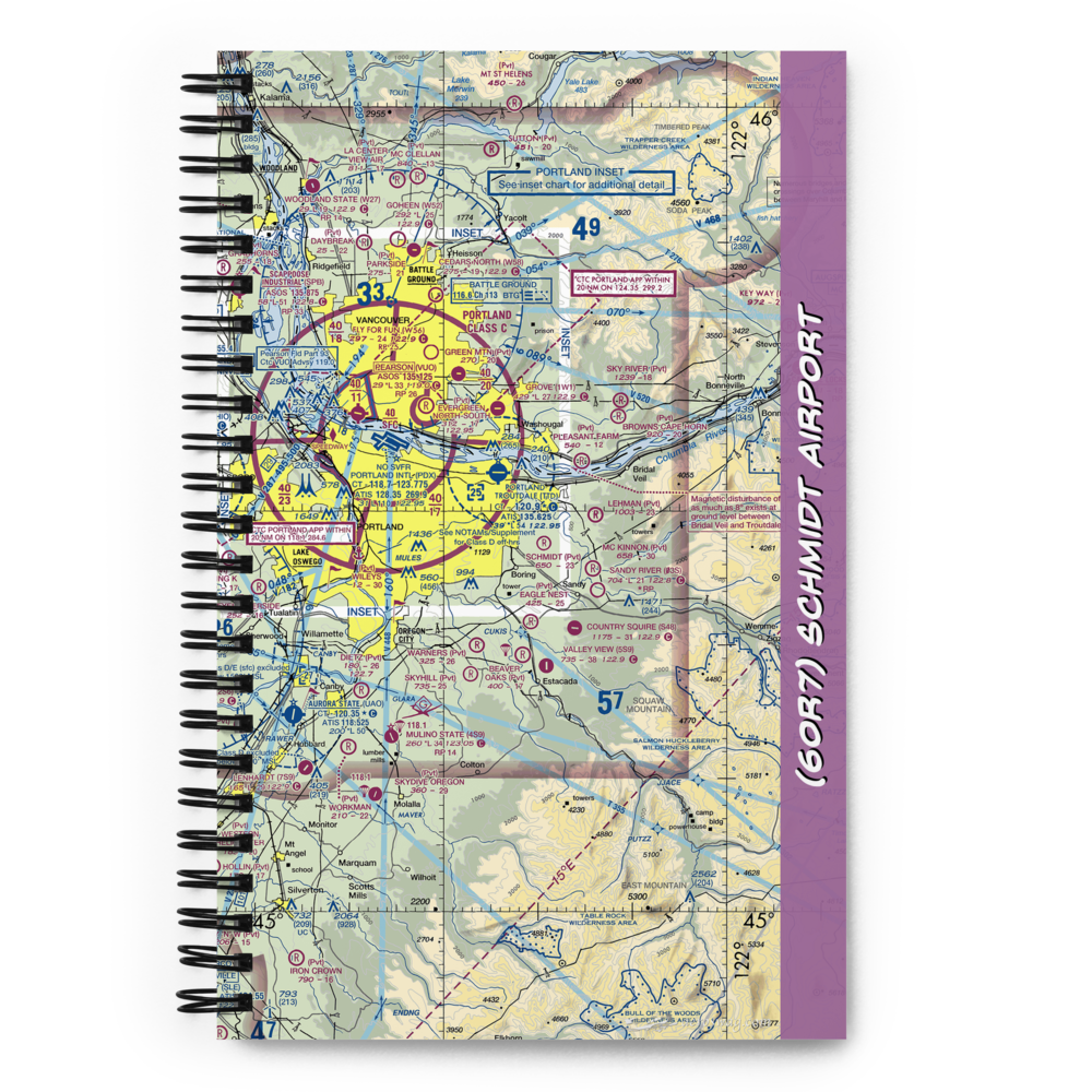 Schmidt Airport (6OR7) VFR Sectional Notebook 