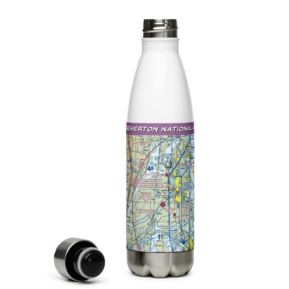 Bremerton National Airport (PWT) VFR Sectional Water Bottle 