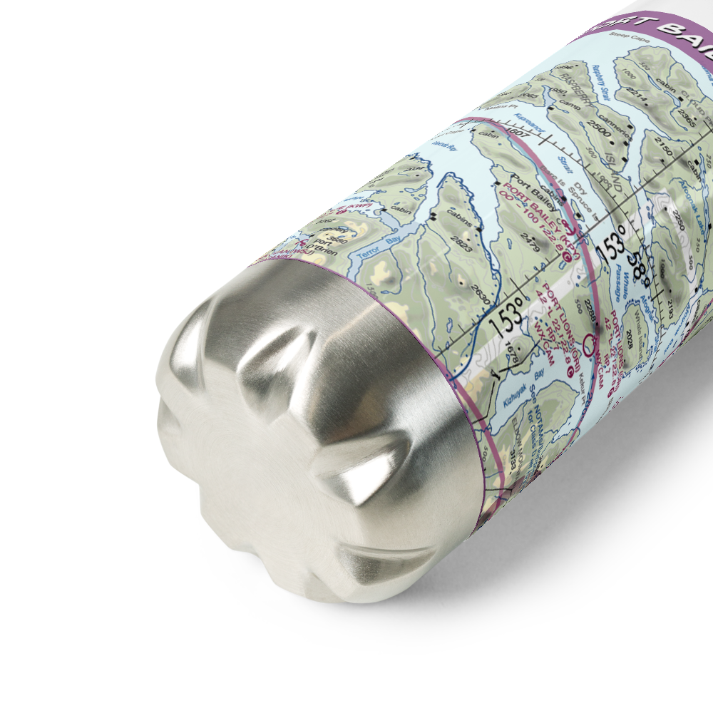 Port Bailey Seaplane Base (KPY) VFR Sectional Water Bottle 