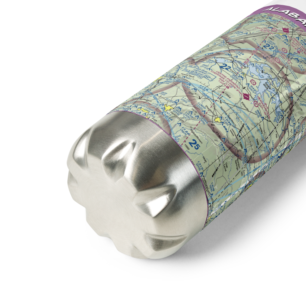 Centre-Piedmont-Cherokee County Regional Airport (PYP) VFR Sectional Water Bottle 