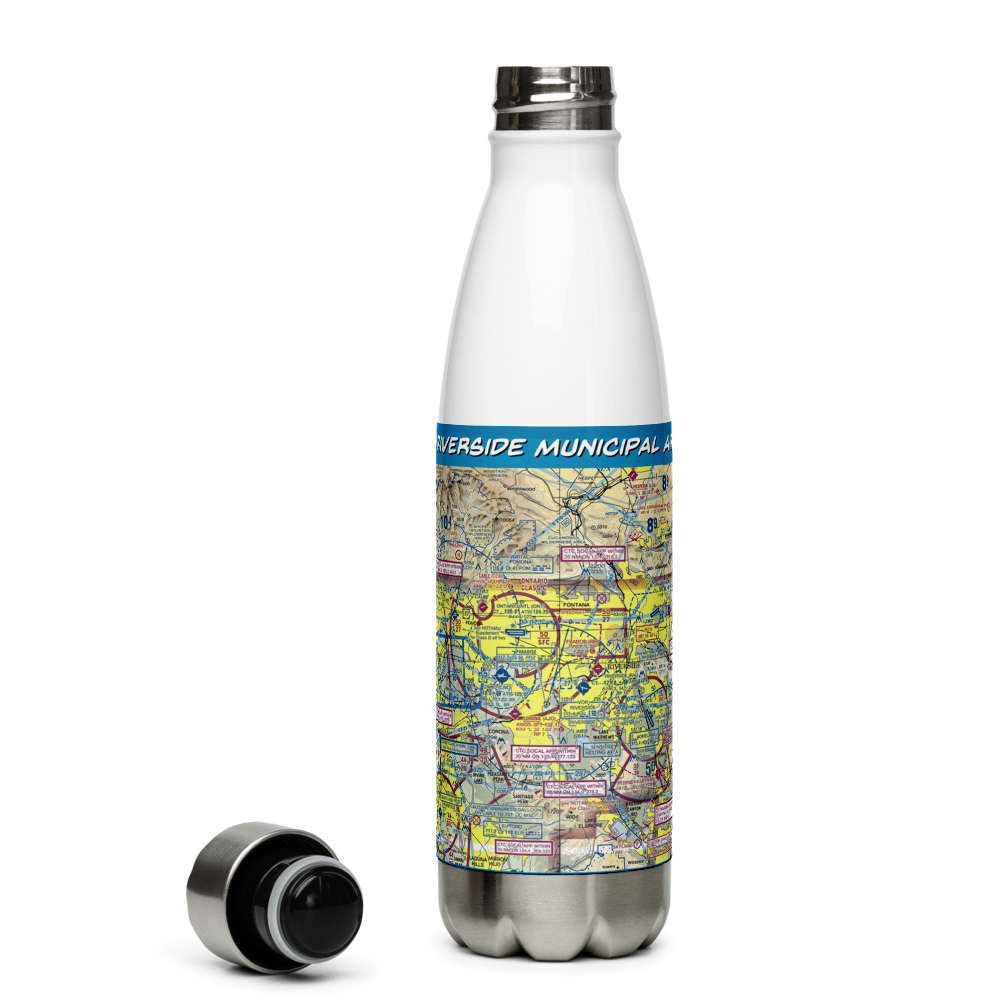 Riverside Municipal Airport (RAL) VFR Sectional Water Bottle 