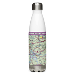 Warsaw Municipal Airport (RAW) VFR Sectional Water Bottle