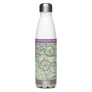 Skyhaven Airport (RCM) VFR Sectional Water Bottle