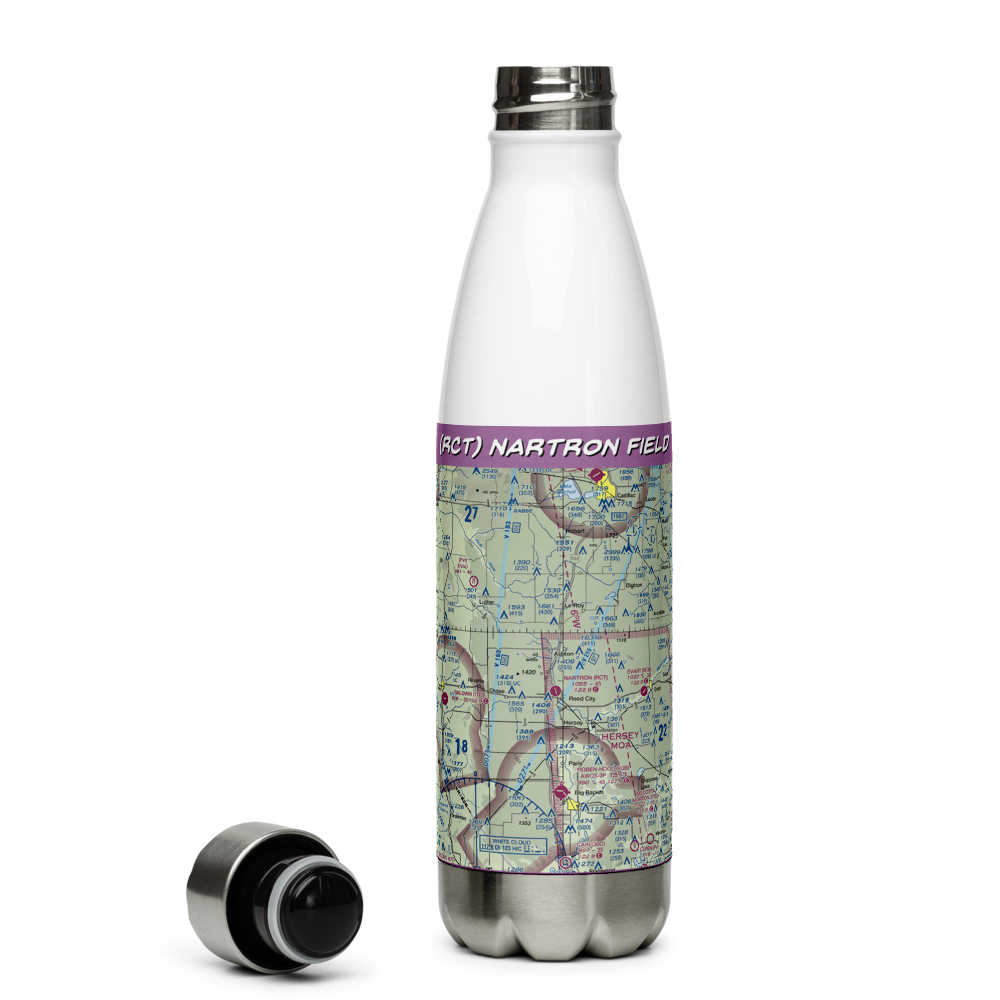 Nartron Field (RCT) VFR Sectional Water Bottle 