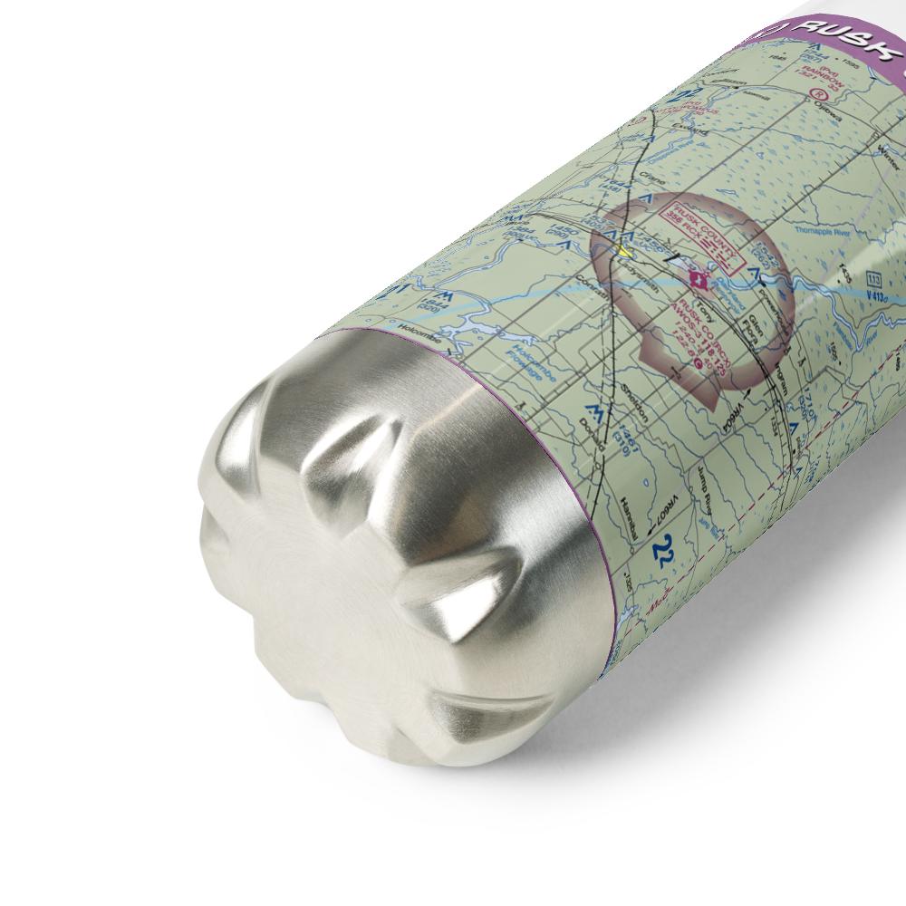 Rusk County Airport (RCX) VFR Sectional Water Bottle 