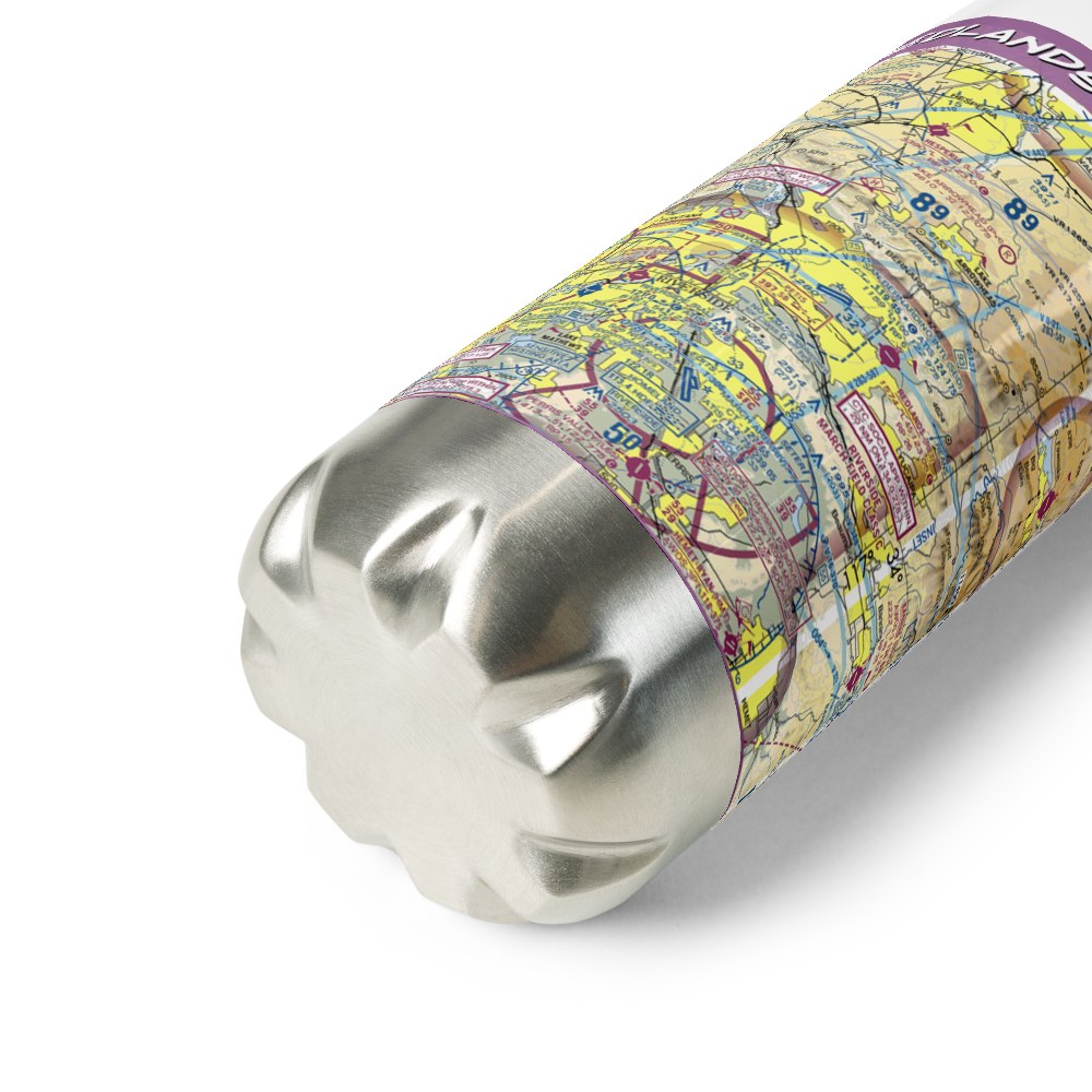 Redlands Municipal Airport (REI) VFR Sectional Water Bottle 