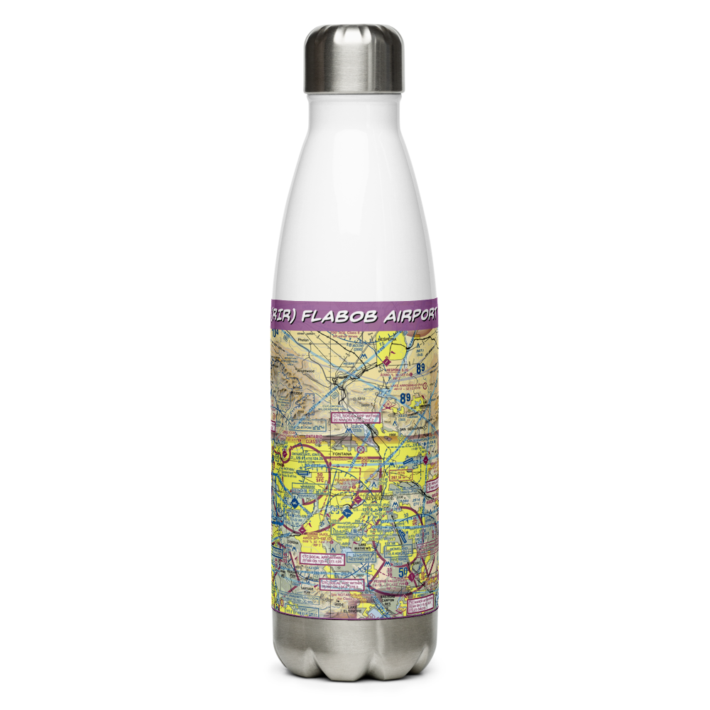 Flabob Airport (RIR) VFR Sectional Water Bottle 