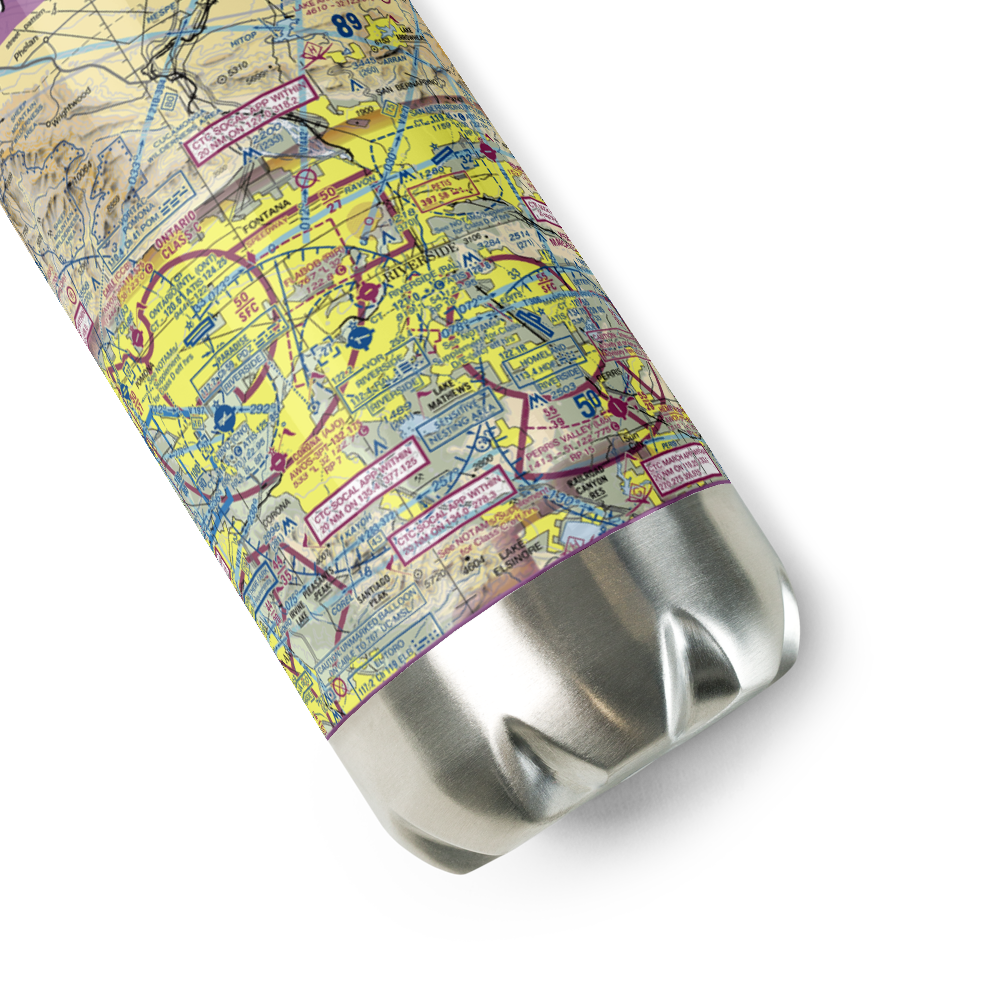 Flabob Airport (RIR) VFR Sectional Water Bottle 