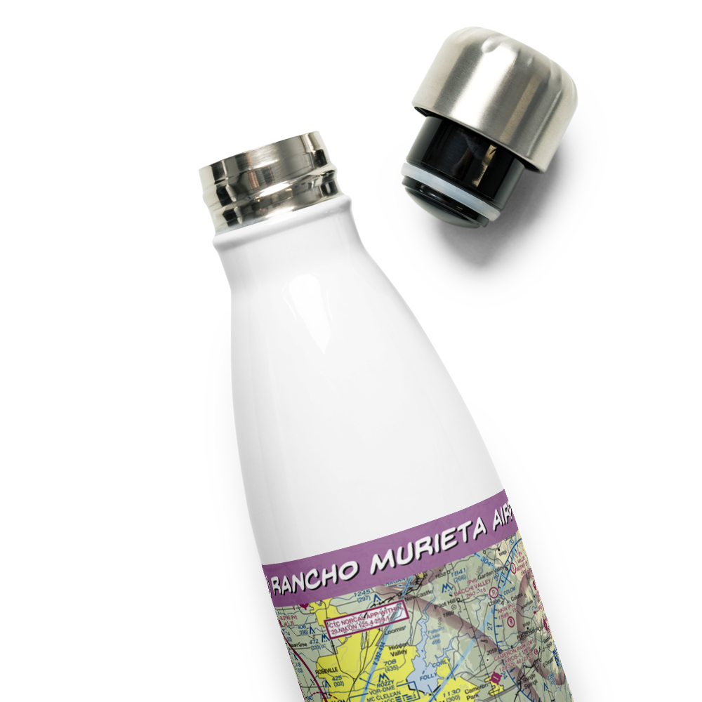 Rancho Murieta Airport (RIU) VFR Sectional Water Bottle 