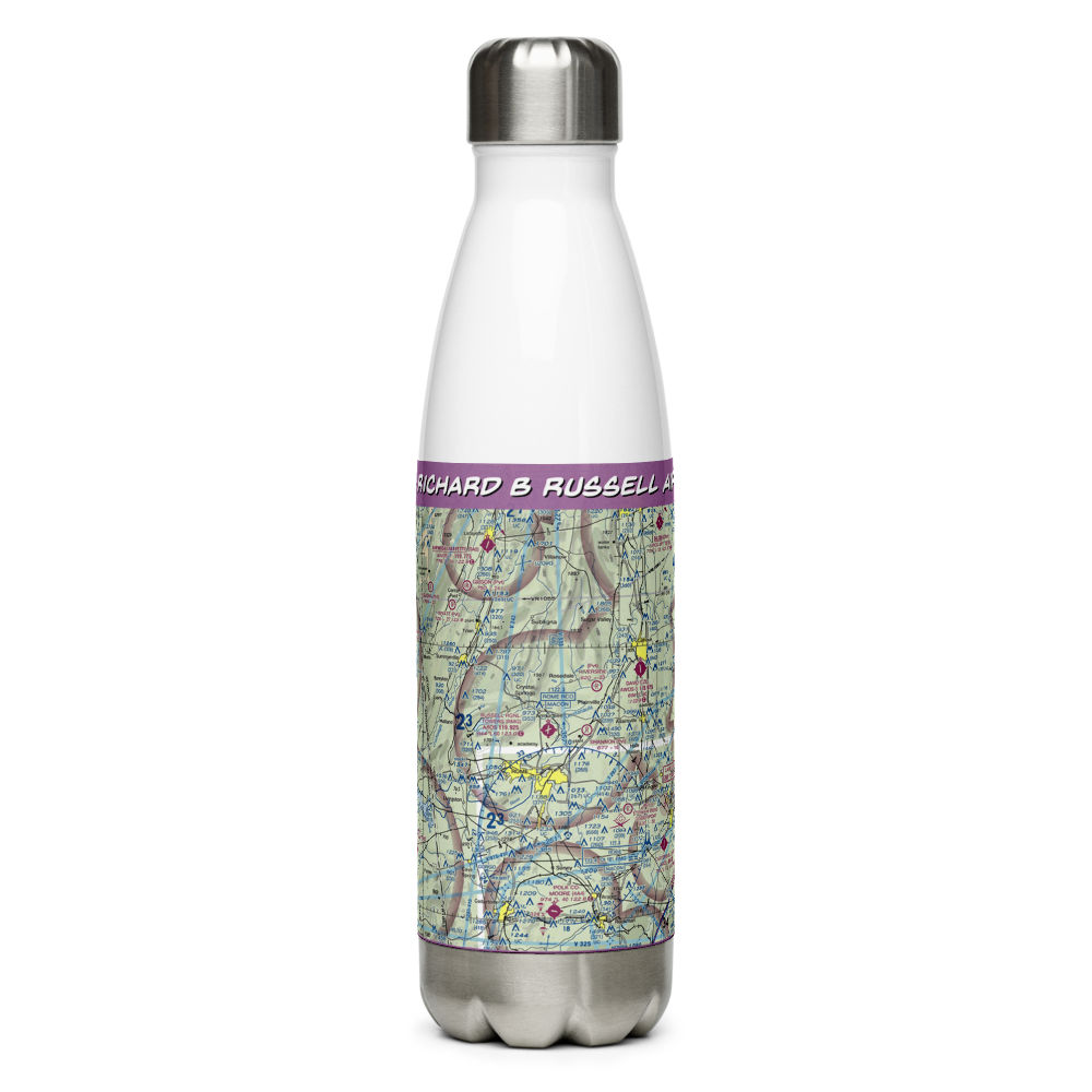 Richard B Russell Airport (RMG) VFR Sectional Water Bottle 