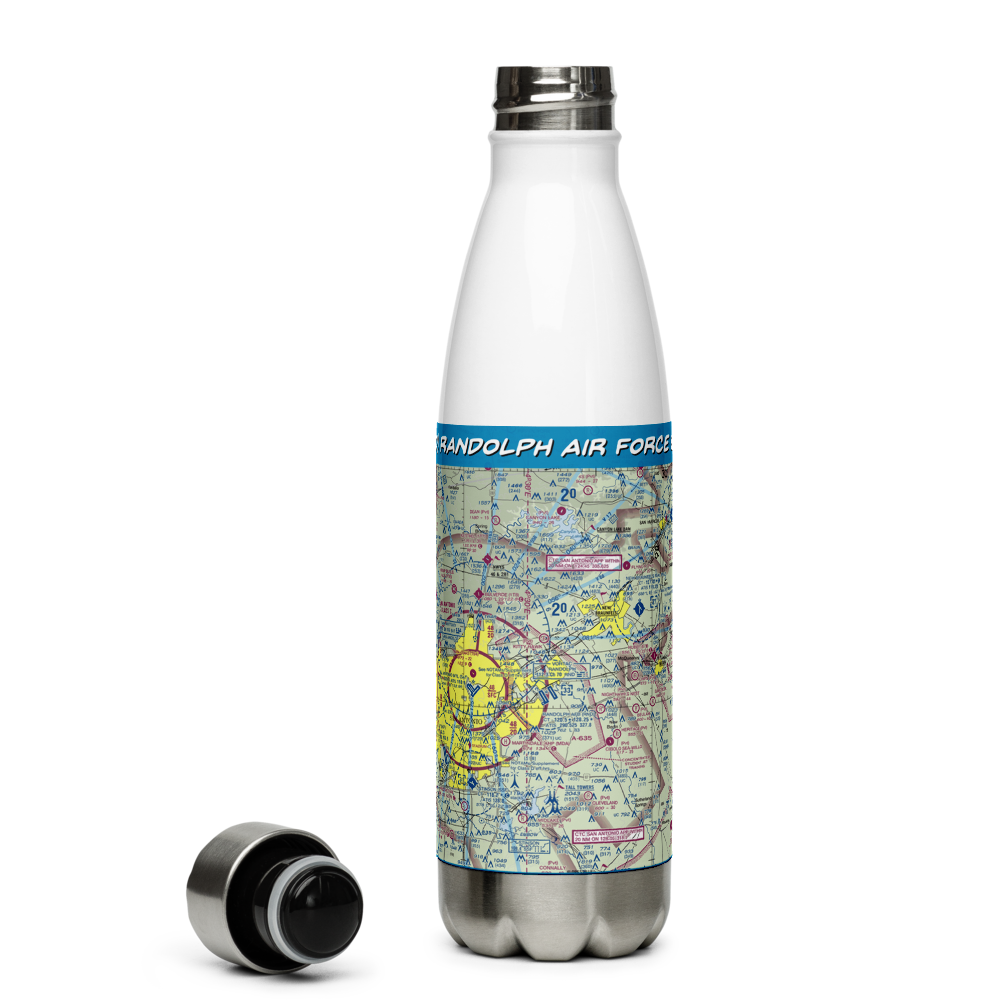 Randolph Air Force Base (RND) VFR Sectional Water Bottle 