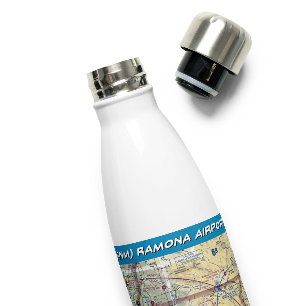 Ramona Airport (RNM) VFR Sectional Water Bottle 
