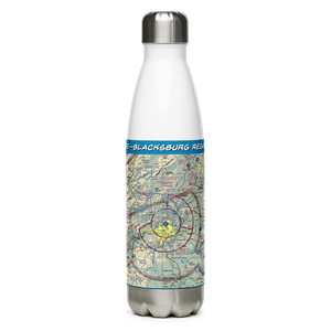 Roanoke–Blacksburg Regional Airport (ROA) VFR Sectional Water Bottle