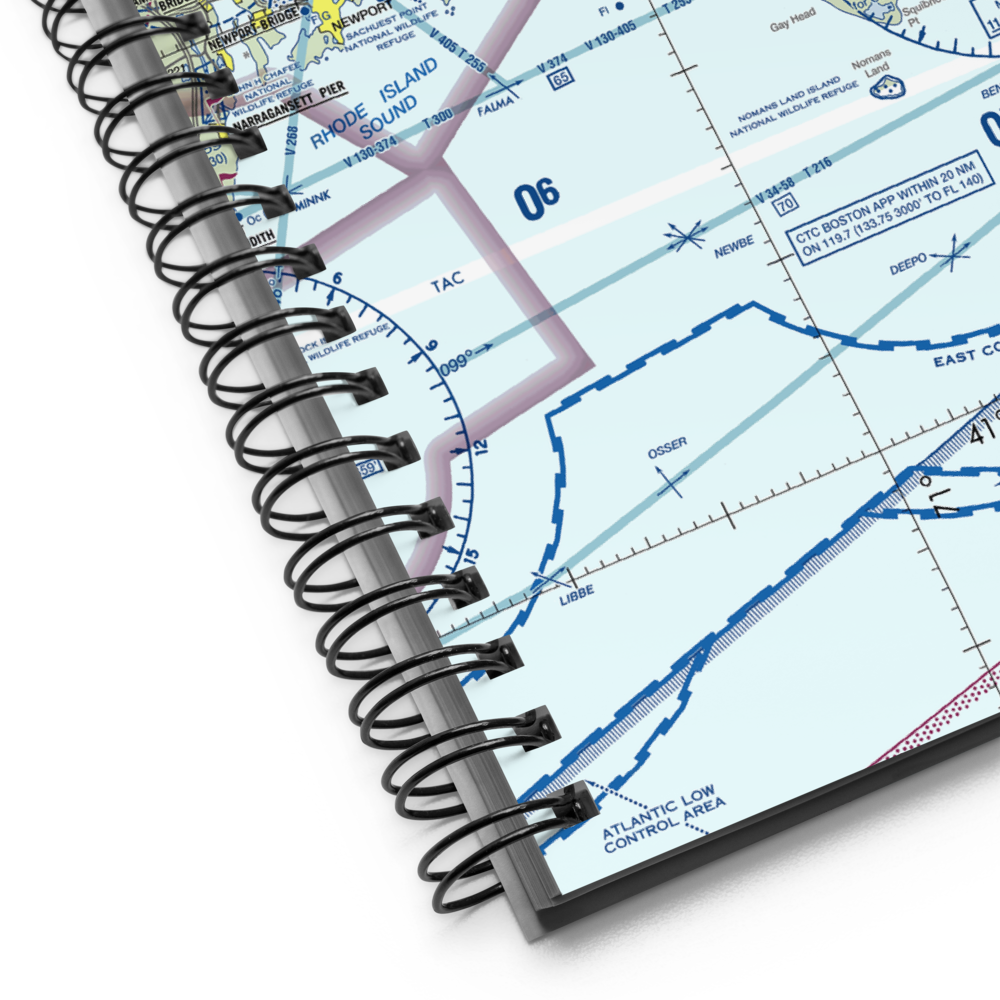 Cuttyhunk Harbor Seaplane Base (6MA9) VFR Sectional Notebook 