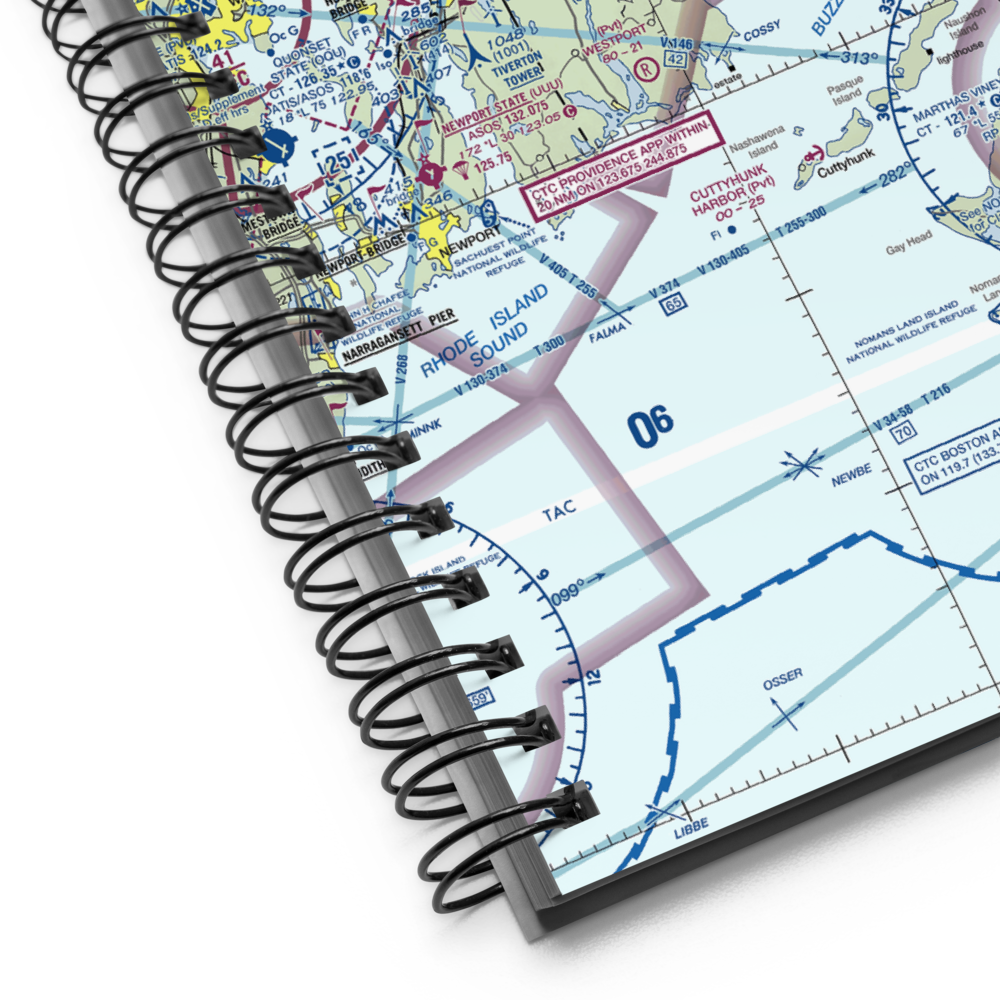 Acushnet River Seaplane Base (6MA8) VFR Sectional Notebook 