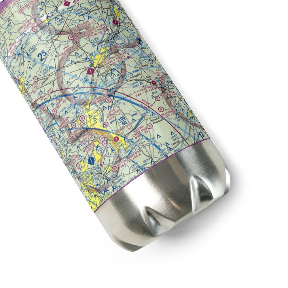 Mid-Carolina Regional Airport (RUQ) VFR Sectional Water Bottle 