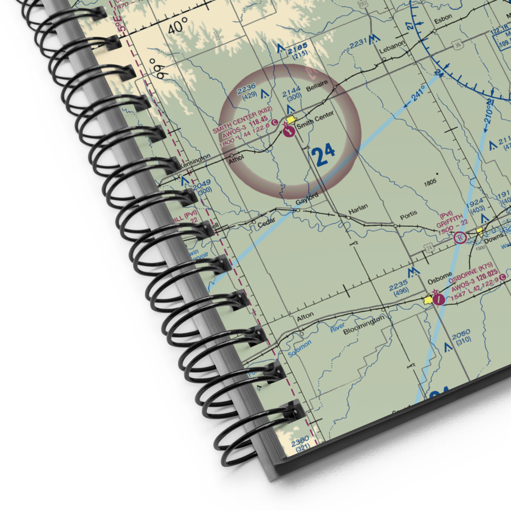 Shute Airport (6KS7) VFR Sectional Notebook 