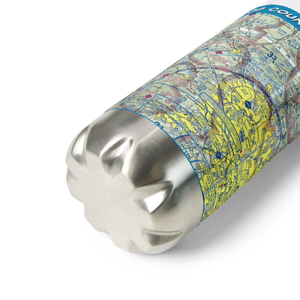 Cobb County-Mc Collum Field (RYY) VFR Sectional Water Bottle 