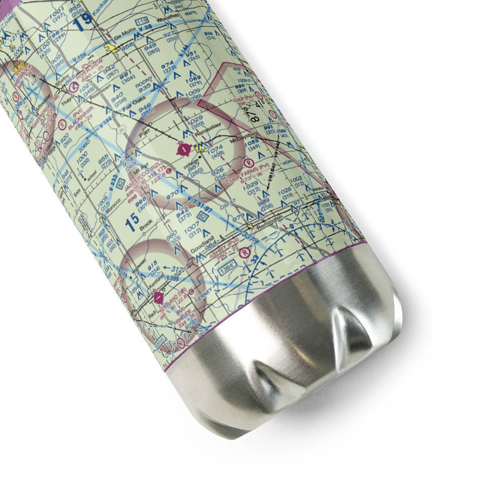 Jasper County Airport (RZL) VFR Sectional Water Bottle 