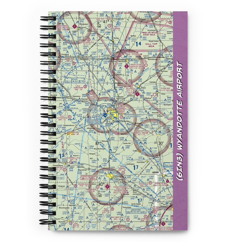 Wyandotte Airport (6IN3) VFR Sectional Notebook 