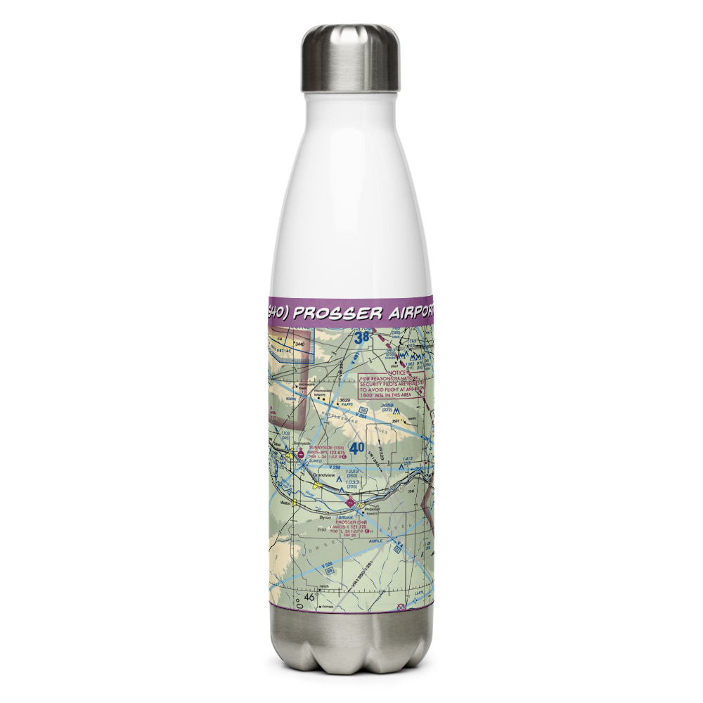 Prosser Airport (S40) VFR Sectional Water Bottle 