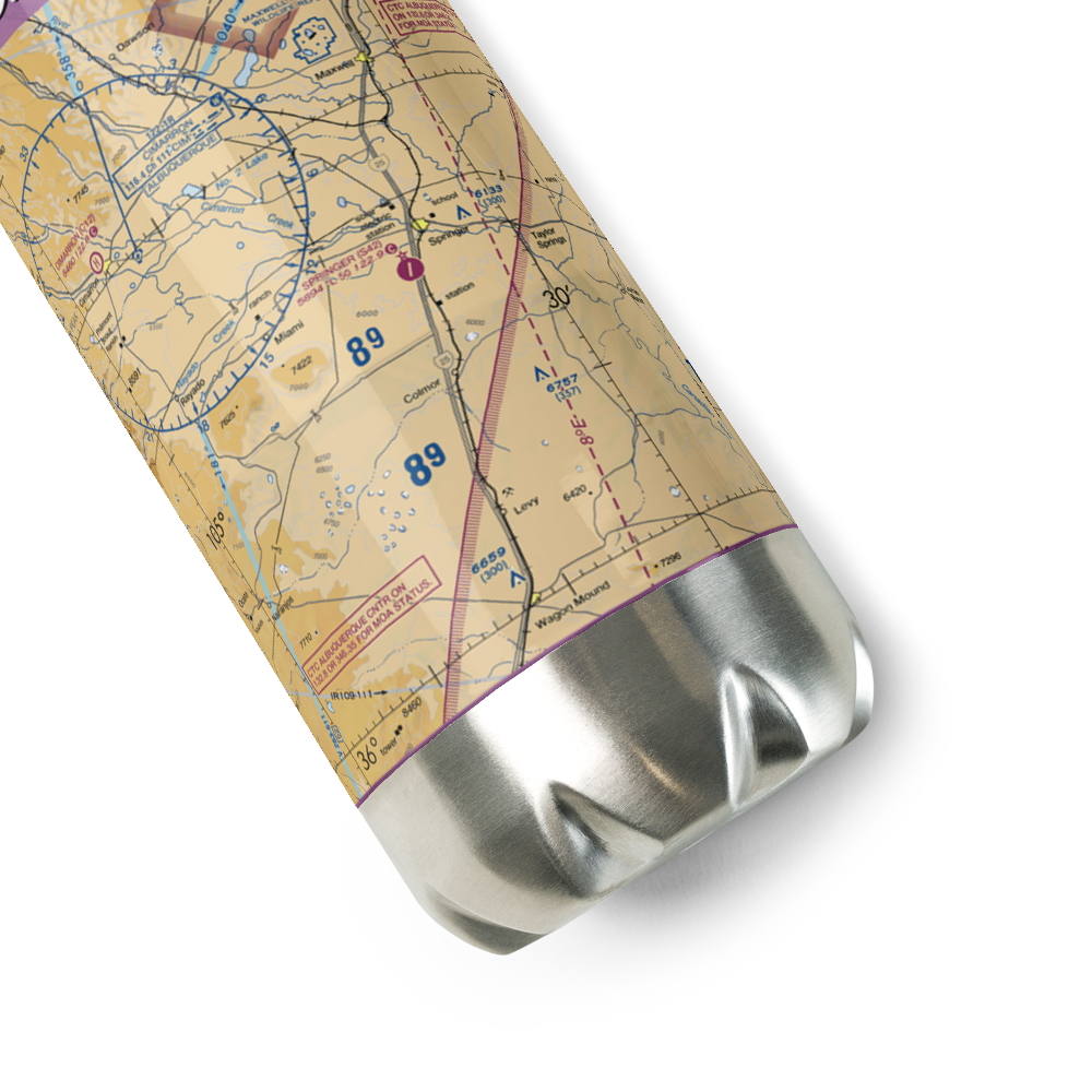 Springer Municipal Airport (S42) VFR Sectional Water Bottle 