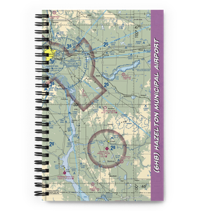 Hazelton Municipal Airport (6H8) VFR Sectional Notebook