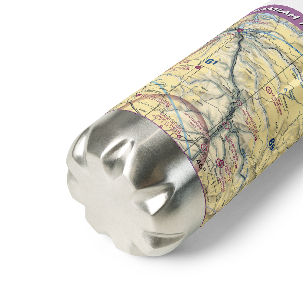 Kamiah Municipal Airport (S73) VFR Sectional Water Bottle 