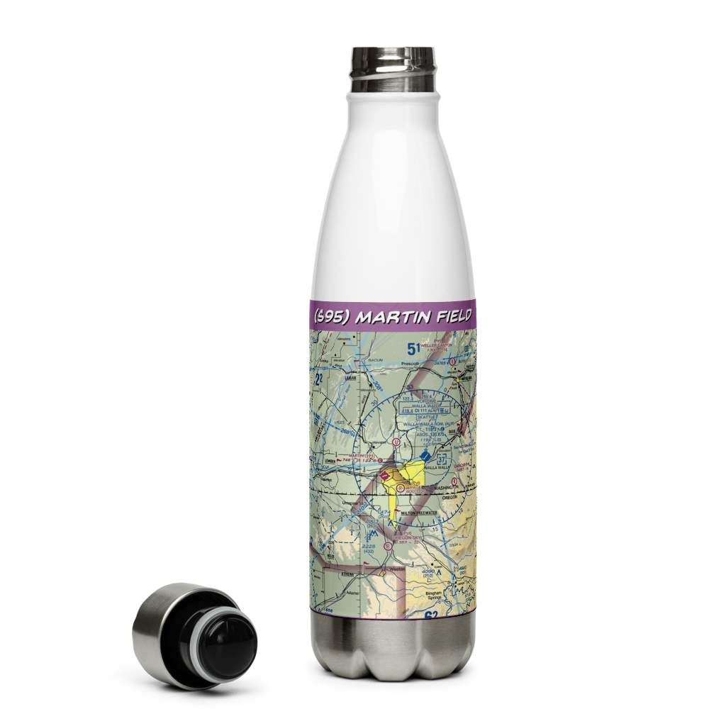 Martin Field (S95) VFR Sectional Water Bottle 