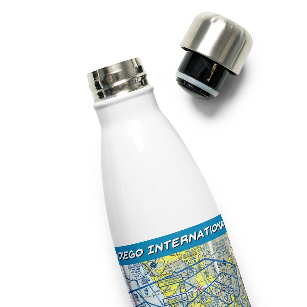 San Diego International Airport (SAN) VFR Sectional Water Bottle 