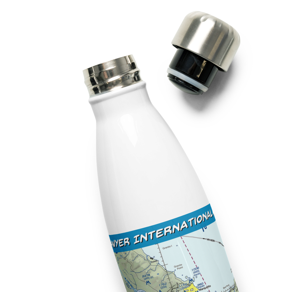 Sawyer International Airport (SAW) VFR Sectional Water Bottle 