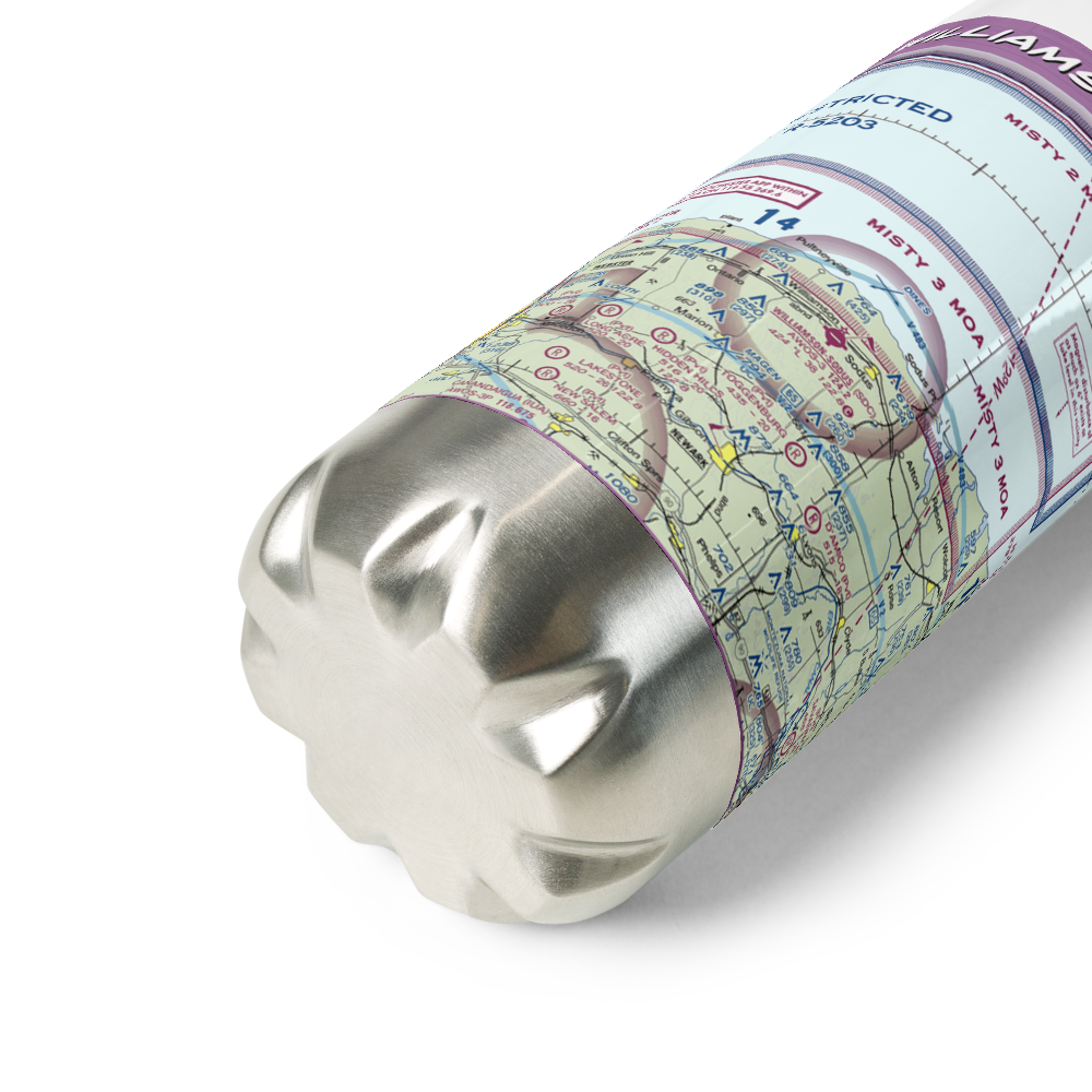 Williamson Sodus Airport (SDC) VFR Sectional Water Bottle 