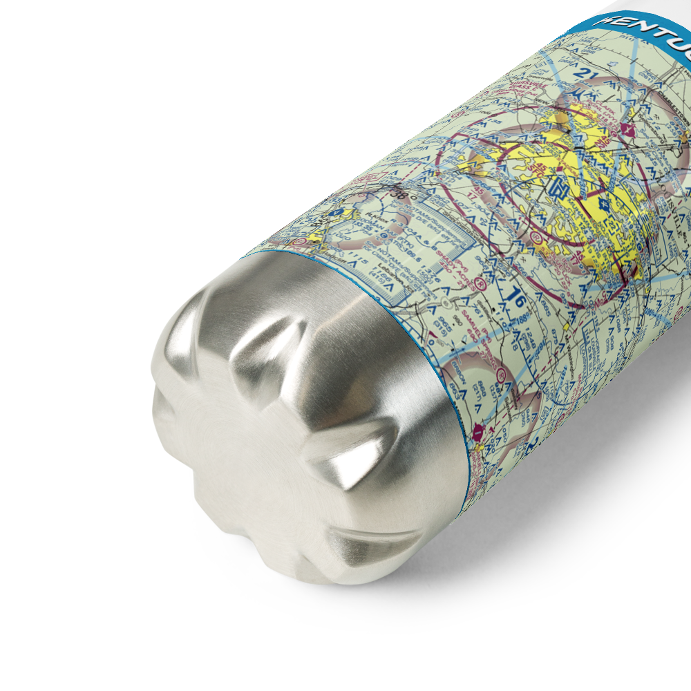Louisville Muhammad Ali International Airport (SDF) VFR Sectional Water Bottle 