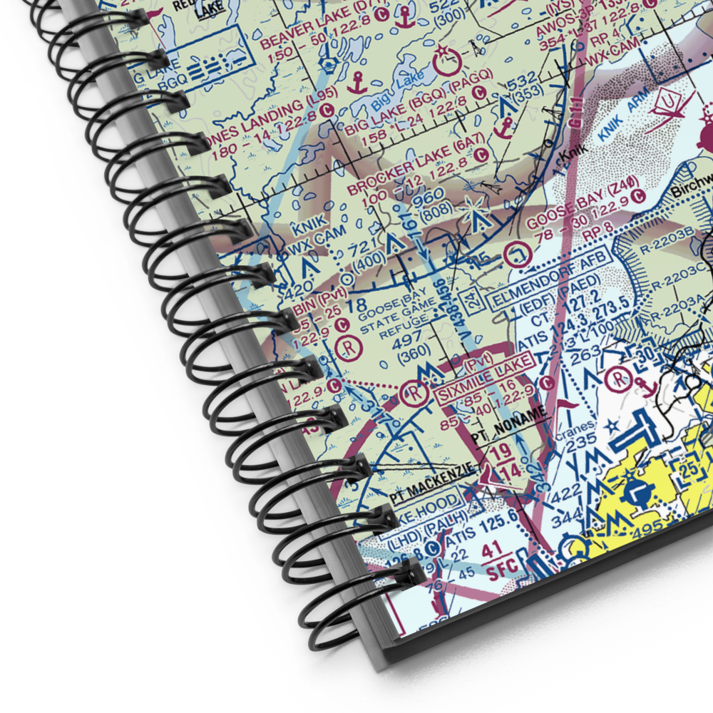 Tulakes Airport (6AK8) VFR Sectional Notebook 