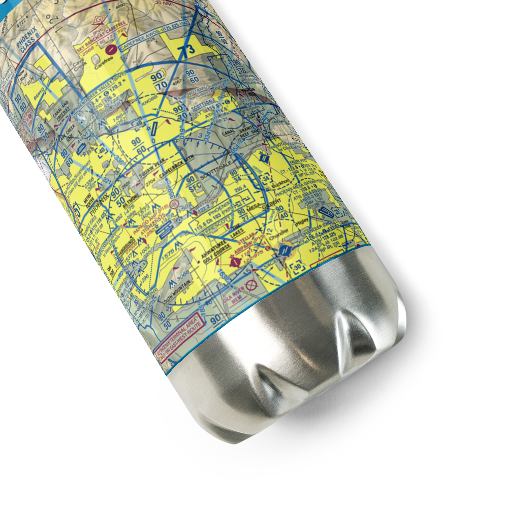 Scottsdale Airport (SDL) VFR Sectional Water Bottle 